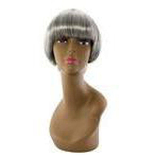 VIP Extensions Unique Cindy Wig Wig White Smoke 1 - Jet Black,1B - Off Black,2 - Dark Brown,4 - Medium Brown,L27 - Strawberry Blonde,L30 - Light Auburn,L33 - Dark Auburn,M280 / Black mixed with White (Salt & Pepper),M51,M99J - Black mixed with Burgundy