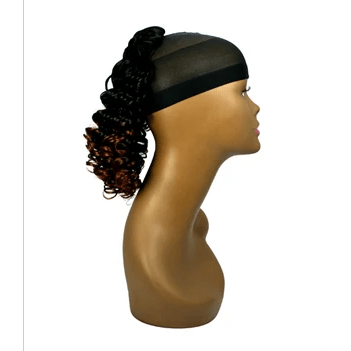 VIP Extensions Unique Deep Curl String Hair Extension White Smoke 1,2,4,T1B/30,T1B/Burgundy,1B,T1B/350