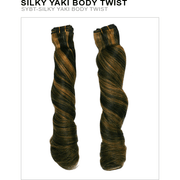 VIP Extensions Unique Human Hair Silky Yaki Body Twist 8 Inch Hair Extension White Smoke 1,1B,2,4,M99J,P1B/30,P1B/33,P1B/350,P1B/Burgundy,P27/613,T1B/30,T1B/33,T1B/350,T1B/Burgundy