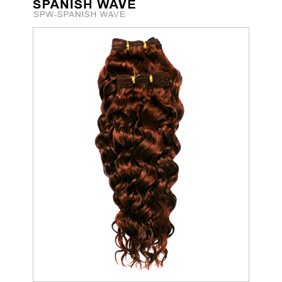 VIP Extensions Unique Human Hair Spanish Wave Hair Extension White Smoke 14" / 2 Ebony,14" / 30 Copper,14" / 33 Auburn,18" / 33 Auburn,14" / 1B Off Black,18'' / 30 Copper,18'' / 2,18'' / 1B