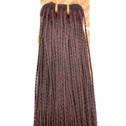 VIP Extensions Unique Micro Braid 14" T1B Burgundy / 100% Human Hair Hair Extension White Smoke 14"