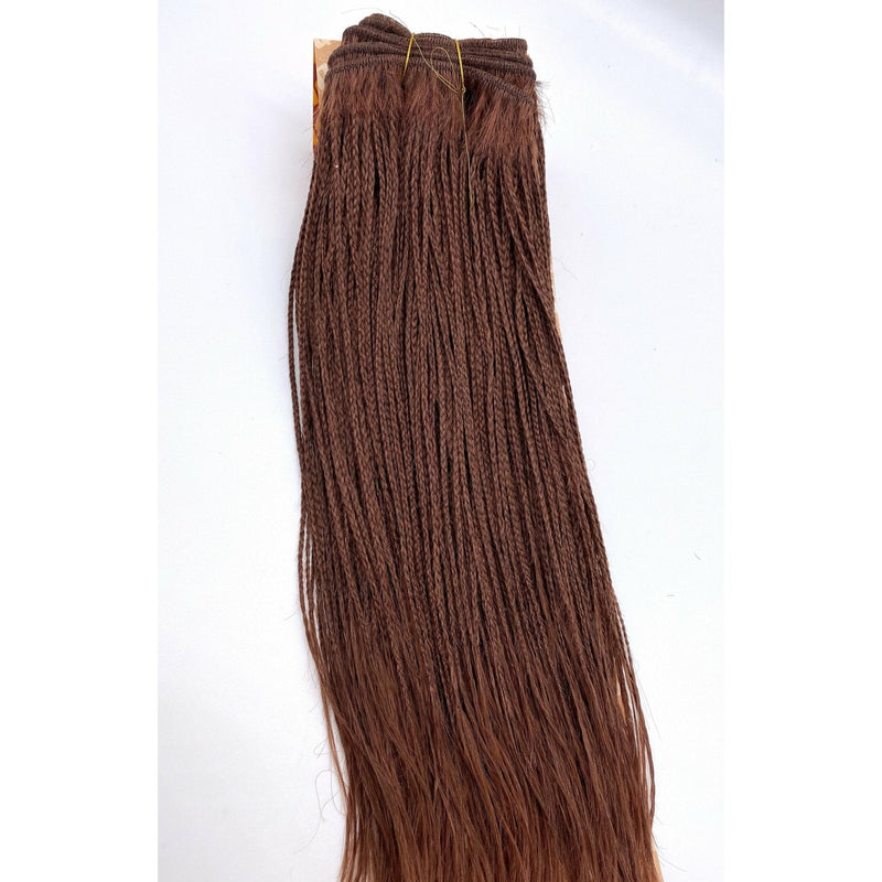 VIP Extensions Unique Micro Braid 14" T1B Burgundy / 100% Human Hair Hair Extension White Smoke 14"