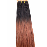 VIP Extensions Unique Micro Braid 14" T1B Burgundy / 100% Human Hair Hair Extension White Smoke 14"