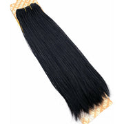 VIP Extensions Unique Micro Braid 14" T1B Burgundy / 100% Human Hair Hair Extension White Smoke 14"