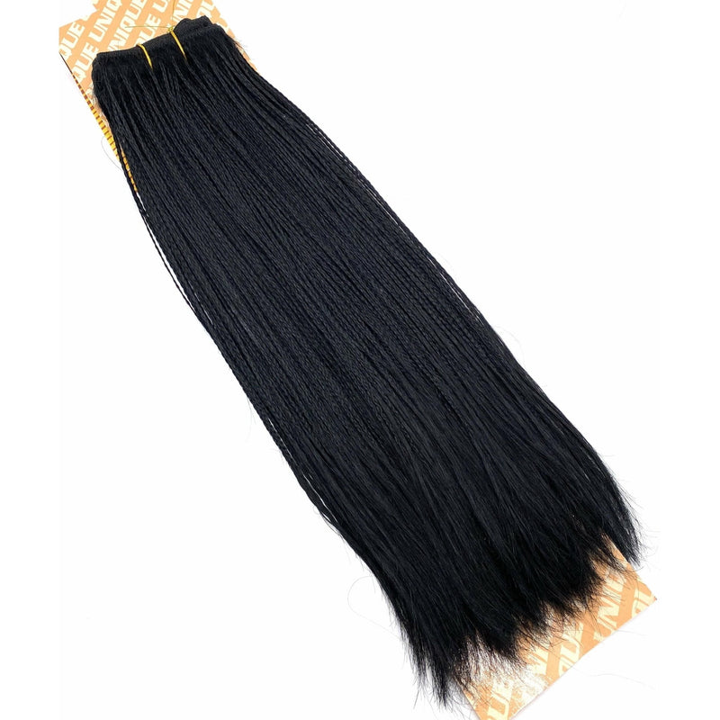 VIP Extensions Unique Micro Braid 14" T1B Burgundy / 100% Human Hair Hair Extension White Smoke 14"