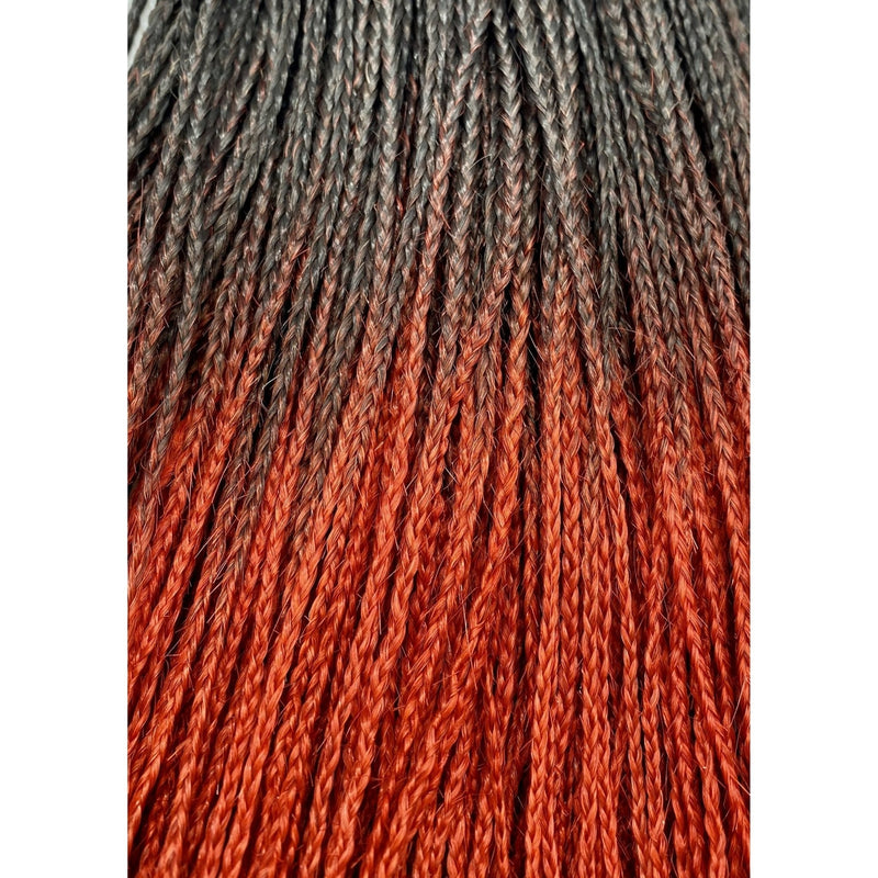VIP Extensions Unique Micro Braid 14" T1B Burgundy / 100% Human Hair Hair Extension Brown 14"