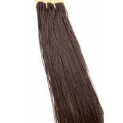 VIP Extensions Unique Micro Braid 14" T1B Burgundy / 100% Human Hair Hair Extension White Smoke 14"