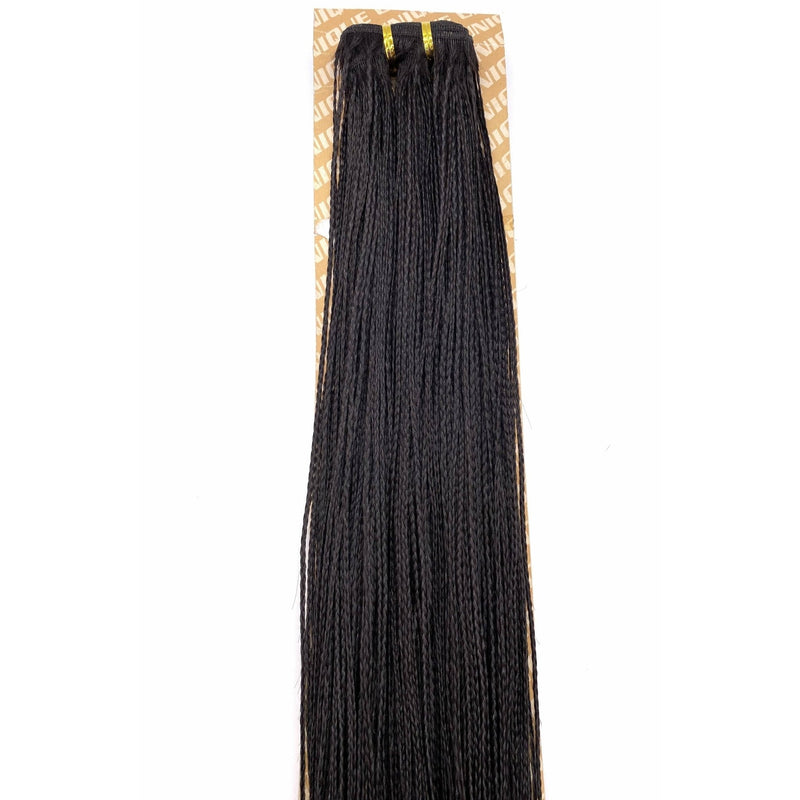 VIP Extensions Unique Micro Braid 14" T1B Burgundy / 100% Human Hair Hair Extension Dark Slate Gray 14"