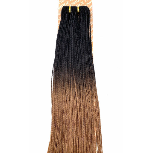 VIP Extensions Unique Micro Braid 14" T1B Burgundy / 100% Human Hair Hair Extension White Smoke 14"