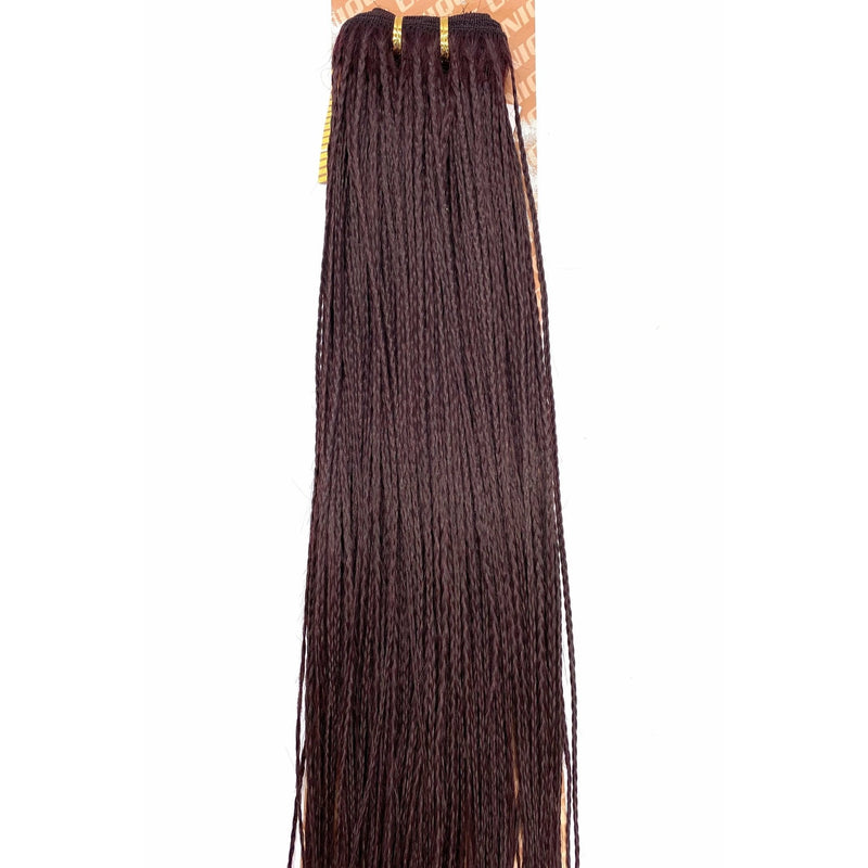 VIP Extensions Unique Micro Braid 14" T1B Burgundy / 100% Human Hair Hair Extension Dark Slate Gray 14"