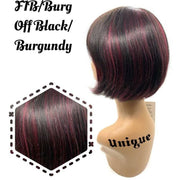 VIP Extensions Unique's 100% Human Hair Full Wig / Style "B" Wig White Smoke F1B/BURG