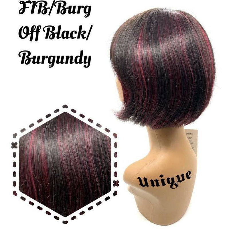 VIP Extensions Unique's 100% Human Hair Full Wig / Style "B" Wig White Smoke F1B/BURG