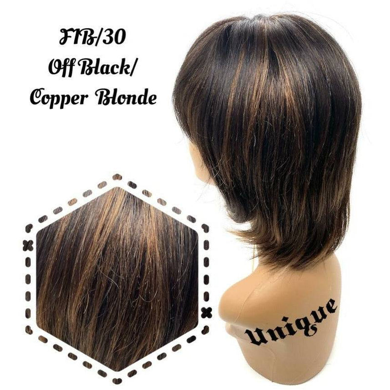 VIP Extensions Unique's 100% Human Hair Full Wig / Style "B1" Wig White Smoke F1B/30