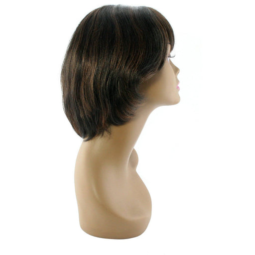 VIP Extensions Unique's 100% Human Hair Full Wig / Style "T" Wig White Smoke F1B/30 Off Black/Copper Blonde,F1B/33,P1B/350,F1B/BURG Off Black/ Burgundy,F1B/27 Off Black/Honey Blonde,F1B/350