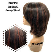 VIP Extensions Unique's 100% Human Hair Full Wig / Style "T" Wig White Smoke F1B/350