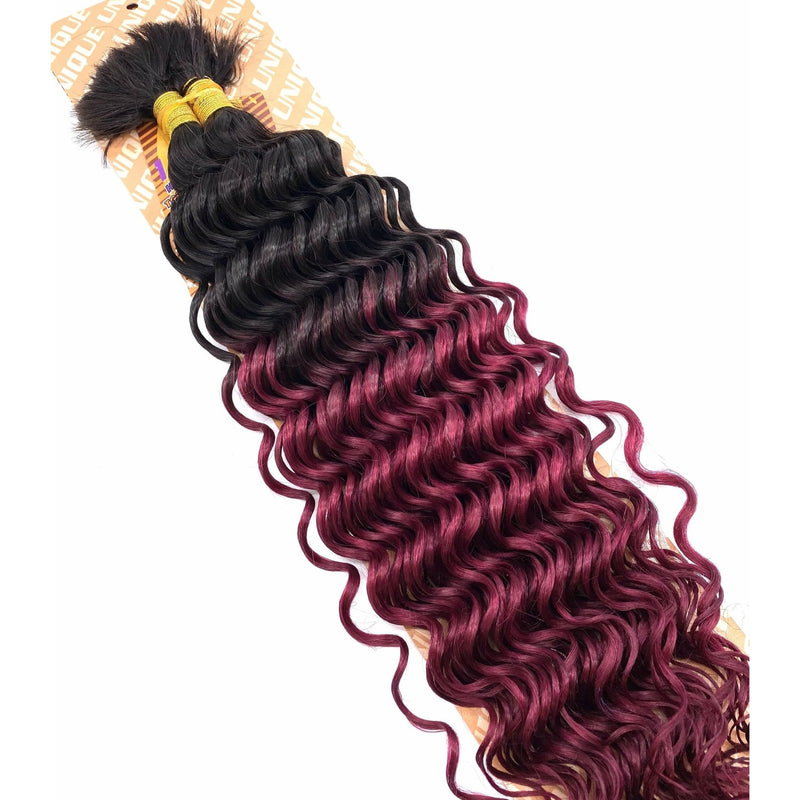 VIP Extensions Unique's Human Hair New Deep Bulk 14'' Hair Extension White Smoke 14" / 1 - Jet Black,14" / 1B - Off Black,14" / 2 - Dark Brown,14" / 4 - Medium Brown,14" / L27 - Strawberry Blonde,14" / L30 - Light Auburn,14" / L33 - Dark Auburn,14" / M99J - Black mixed with Burgundy,14" / P1B/30 / Off Black w/ Light Auburn,14" / P1B/3