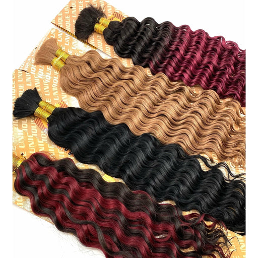 VIP Extensions Unique's Human Hair New Deep Bulk 14'' Hair Extension White Smoke 14" / 1 - Jet Black,14" / 1B - Off Black,14" / 2 - Dark Brown,14" / 4 - Medium Brown,14" / L27 - Strawberry Blonde,14" / L30 - Light Auburn,14" / L33 - Dark Auburn,14" / M99J - Black mixed with Burgundy,14" / P1B/30 / Off Black w/ Light Auburn,14" / P1B/3