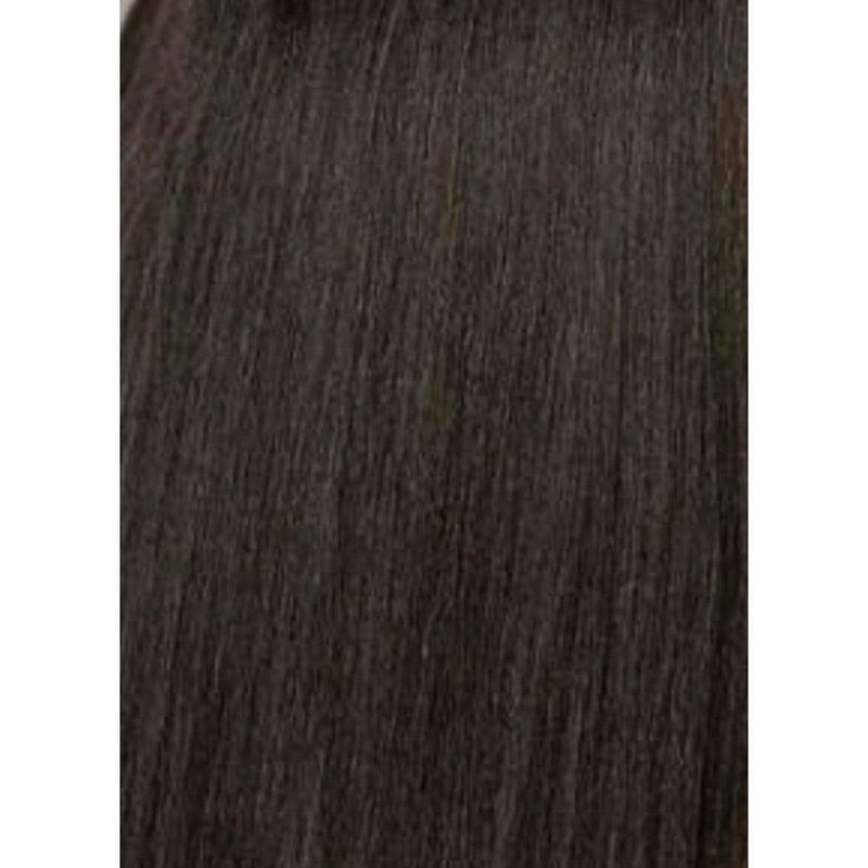 VIP Extensions Unique's Human Hair Perm Straight 18 Inch Hair Extension Dark Slate Gray 2 Ebony