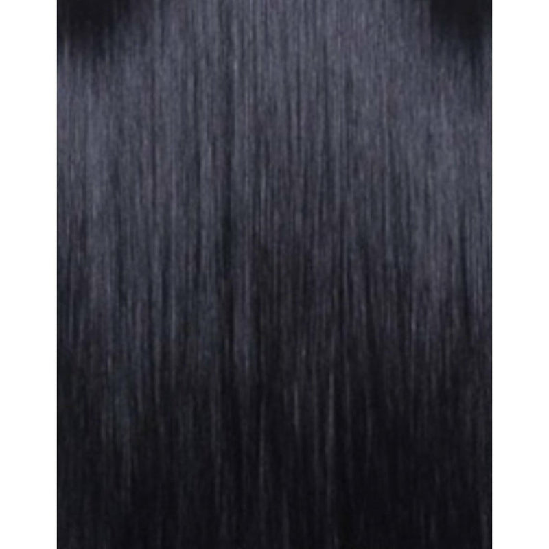 VIP Extensions Unique's Human Hair Perm Straight 18 Inch Hair Extension Black 1 Jet Black