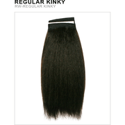 VIP Extensions Unique's Human Hair Regular Kinky Hair Extension White Smoke 8 inch / 2,8 inch / 4,10 Inch / 1,10 Inch / 4,12'' / 4 Midnight Brown