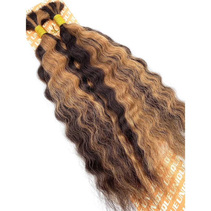 VIP Extensions Unique's Super Bulk / 100% Human Hair 14" Hair Extension White Smoke 14" / P1B/30