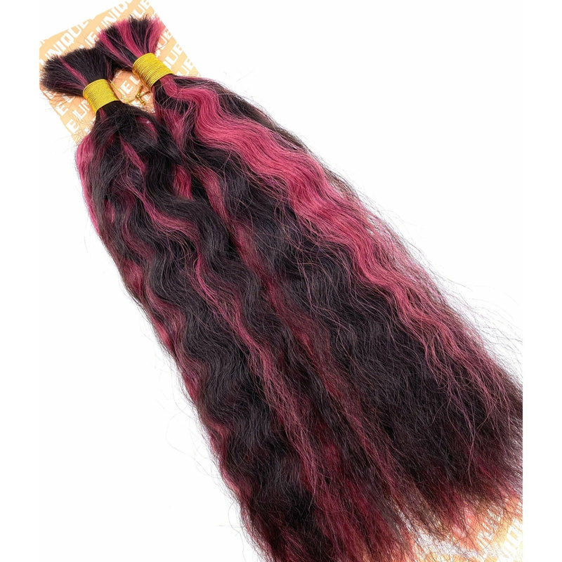 VIP Extensions Unique's Super Bulk / 100% Human Hair 14" Hair Extension White Smoke 14" / P1B/BURG