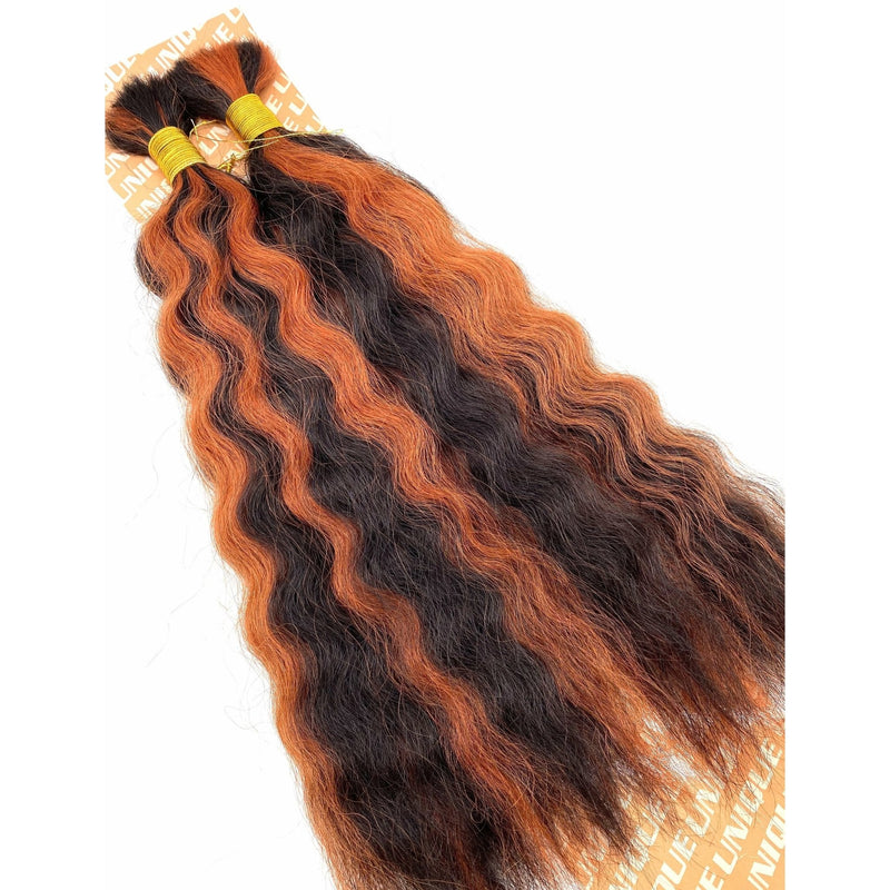 VIP Extensions Unique's Super Bulk / 100% Human Hair 14" Hair Extension White Smoke 14" / P1B/350