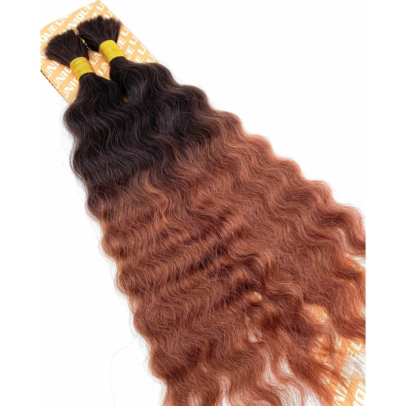 VIP Extensions Unique's Super Bulk / 100% Human Hair 14" Hair Extension White Smoke 14" / T1B/33