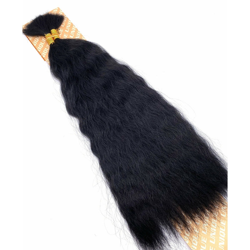 VIP Extensions Unique's Super Bulk / 100% Human Hair 24" Hair Extension White Smoke 1