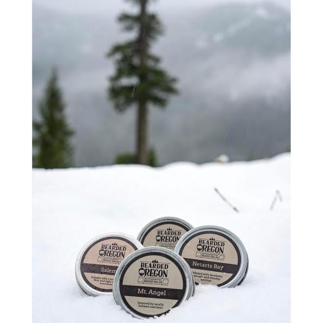 Bearded Oregon Beard Balm Beard Products Light Gray Bandon,Bend,Grants Pass,McMinnville - Walnut + Pinot Noir,Mosier,Mt. Angel,Netarts Bay,Portland,Prineville,Salem - Black Tea + Bergamot,Seattle - Spearmint + Lime,Silverton,Sisters,Rotating Scent - Random