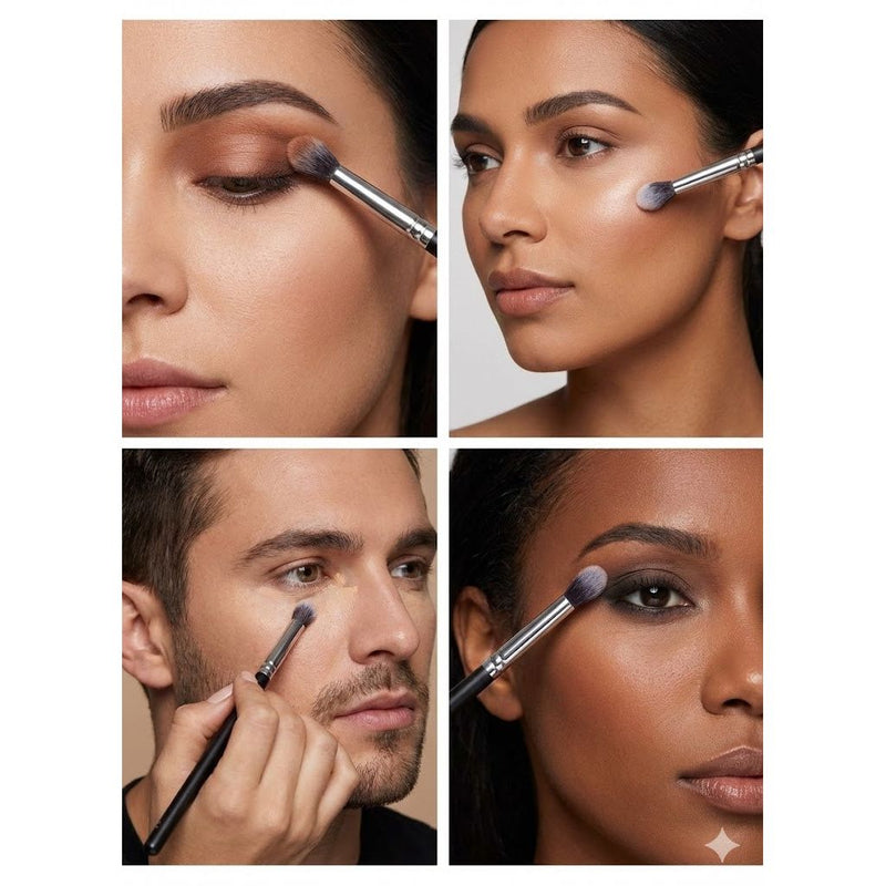 ZAQ Skin & Body HIGHLIGHT / BLENDING BRUSH Make Up Black
