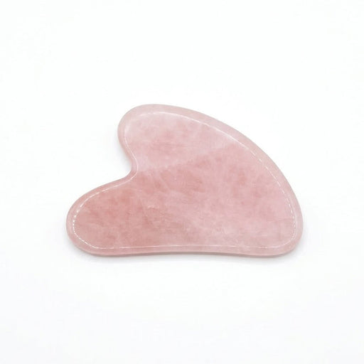 By Robin Creations Rose Quartz Gua Sha Facial Massaging Stone Accessories & Containers White Smoke 1 Stone