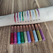 EpiLynx Shimmer & Shine Glitter Eyeliner – Vegan, Allergen-Free, Long-Wearing Eyeliner Dim Gray 2 yellow gold,4 red brown,5 purple,6 light gold,7 green,8 blue,9 fuchsia,10 red,11 gold brown,12 pink,14 dark brown,15 brown,16 earth brown