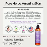 Ora's Amazing Herbal Baby Oil with Calendula and Licorice White Smoke 7.5 oz,2 oz