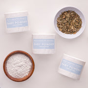Ora's Amazing Herbal Talc Free Baby Powder, Unscented, Corn Free Light Gray Travel 3 Pack (0.5 oz x 3)