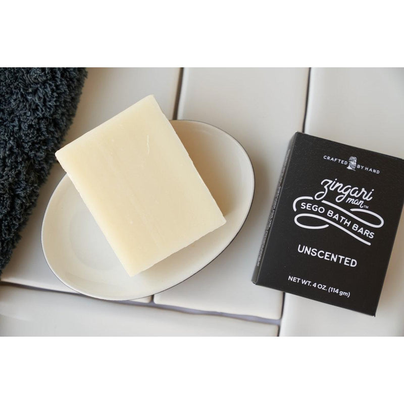 Zingari Man Unscented Bath Bar Bar soap Gray