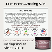 Ora's Amazing Herbal Ultra Healing Body Butter, Unscented White Smoke 1 oz Mini,2 oz Travel,8 oz