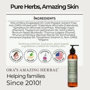 Ora's Amazing Herbal Unscented Body & Facial Cleansing Oil Body Oil White Smoke 7.5 oz,2 oz