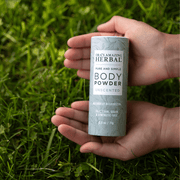 Ora's Amazing Herbal Talc Free Body Powder, Unscented Body Powder Dark Green