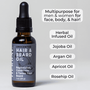 Ora's Amazing Herbal Unscented, Beard and Hair Oil Light Gray