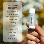 Ora's Amazing Herbal Natural Unscented Lip Balm, Fragrance Free Lip Balm Face Care Gray