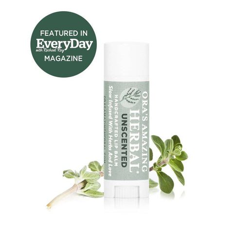 Ora's Amazing Herbal Natural Unscented Lip Balm, Fragrance Free Lip Balm Face Care White Smoke