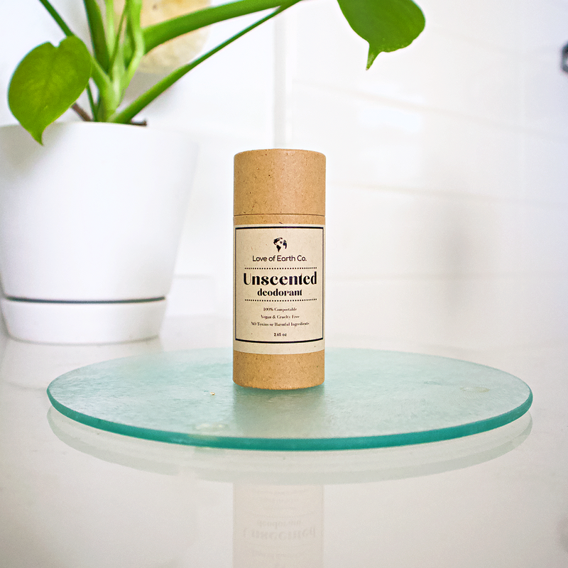 Love of Earth Co. Deodorant Bar White Smoke UnScented,Lavender & Spearmint