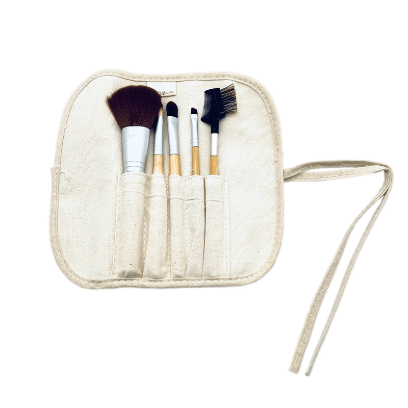 VIP Extensions Urban Allure Bamboo 6 Piece Set Makeup Brush White Smoke