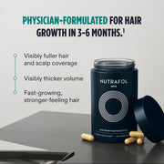 Nava Beauty Nutrafol Men's Hair Growth Supplement 3-Month Supply Light Gray