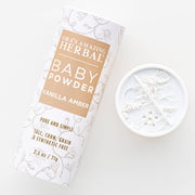 Ora's Amazing Herbal Talc Free Baby Powder, Real Vanilla Amber White Smoke Full Size 2.5 oz,Travel 2 Pack (0.5 oz x 2)