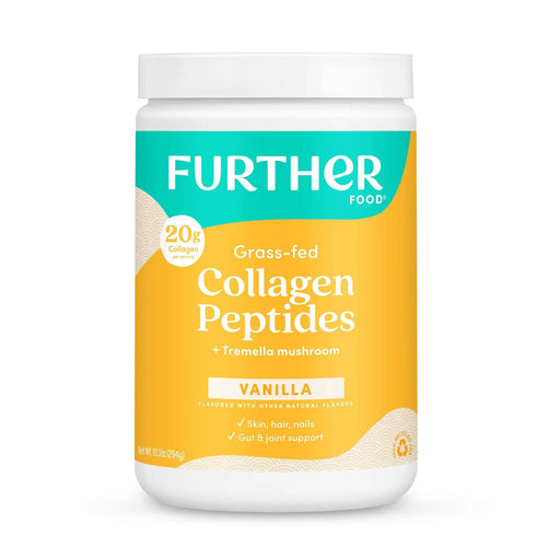 Further Food Vanilla Collagen Peptides Powder Collagen Dark Turquoise 10.4 Ounce (14 SERVINGS)