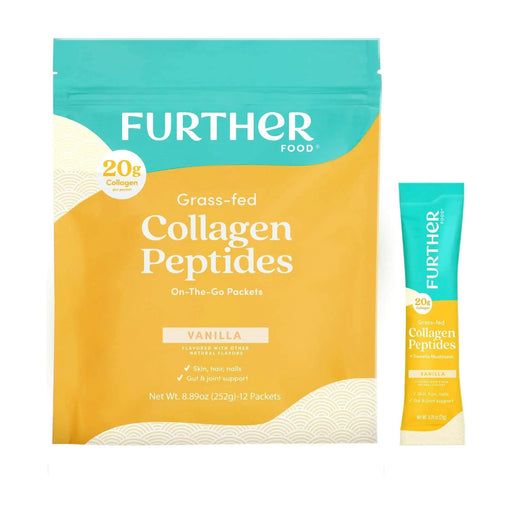 Further Food Vanilla Collagen Stick Packets Collagen Medium Turquoise