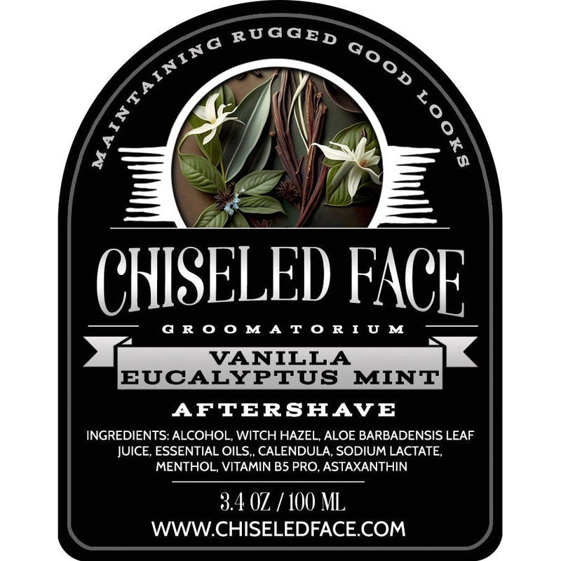 Chiseled Face Vanilla Eucalyptus & Mint - Aftershave Splash Aftershave Black