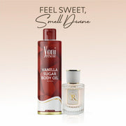 yoni rescue Vanilla Sugar 2 pc set - Body Oil + Eu De Parfum bundles White Smoke